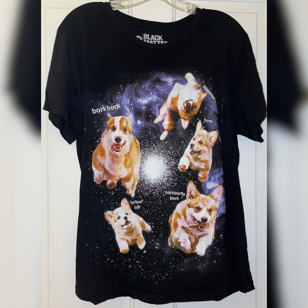 Black Matter Doggo Galaxy Tee
